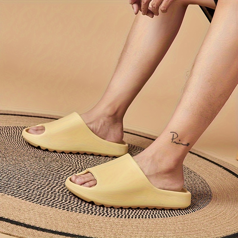 mens fashion slides casual non slip slippers open toe shoes for indoor outdoor beach shower spring and summer details 19