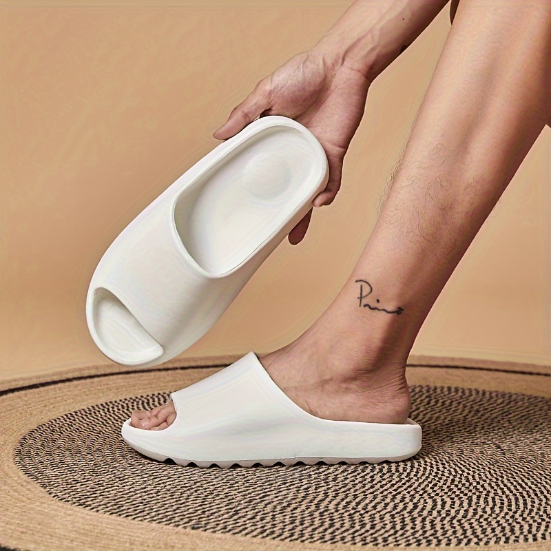 mens fashion slides casual non slip slippers open toe shoes for indoor outdoor beach shower spring and summer details 23