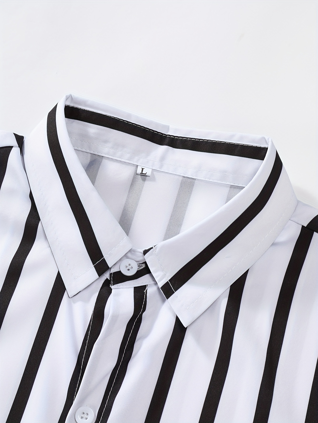 holiday style striped mens short sleeve lapel shirt for summer outdoor details 27