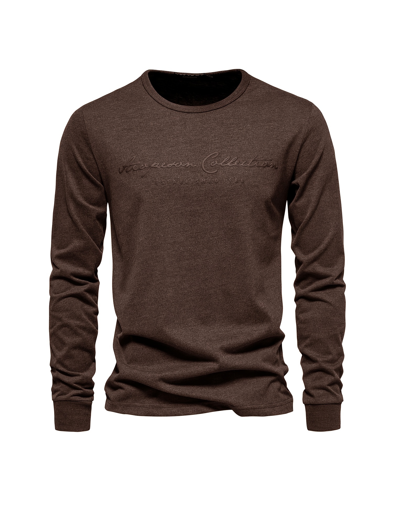 mens cotton letter print long sleeve t shirt details 0