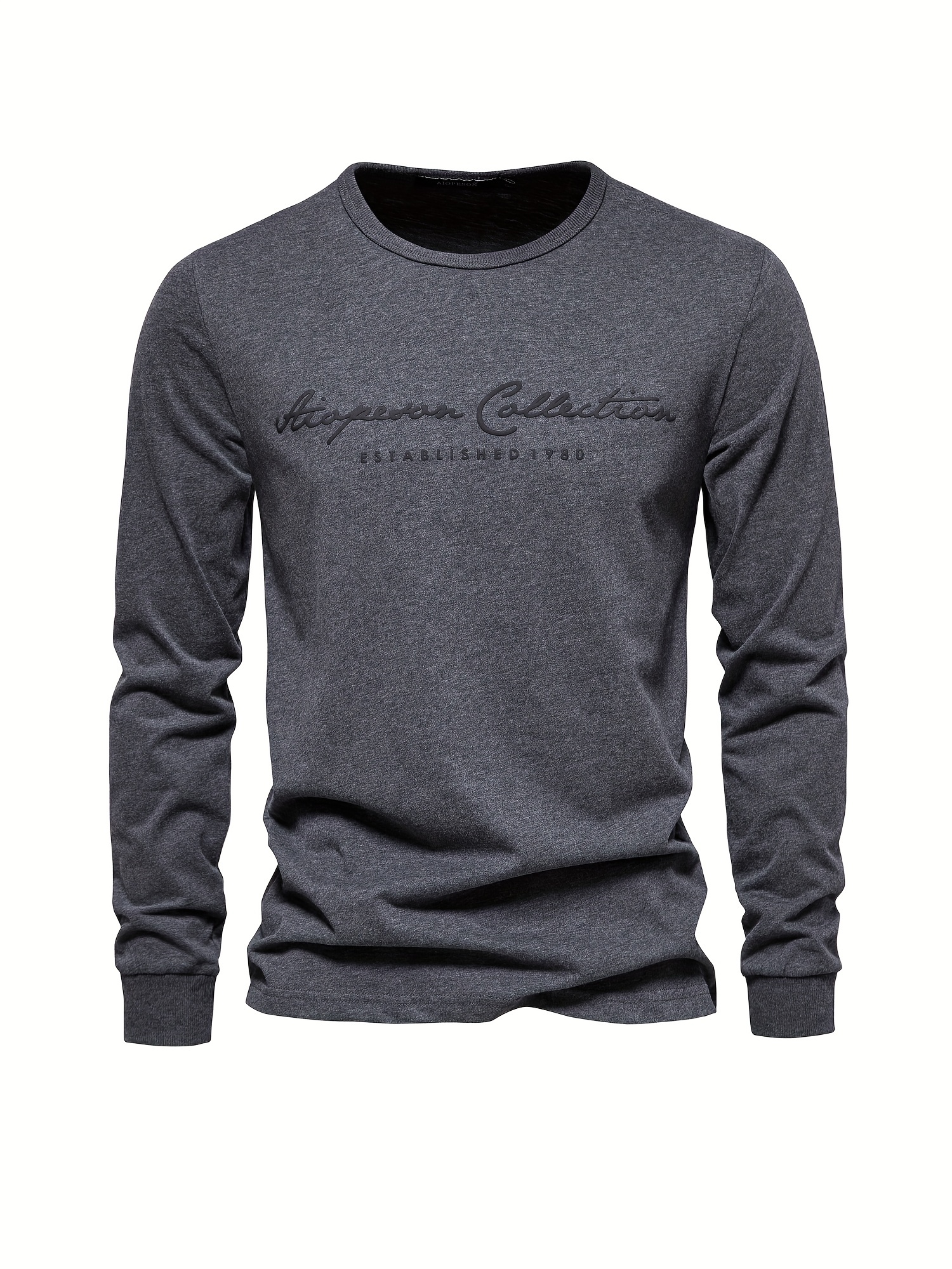 mens cotton letter print long sleeve t shirt details 18