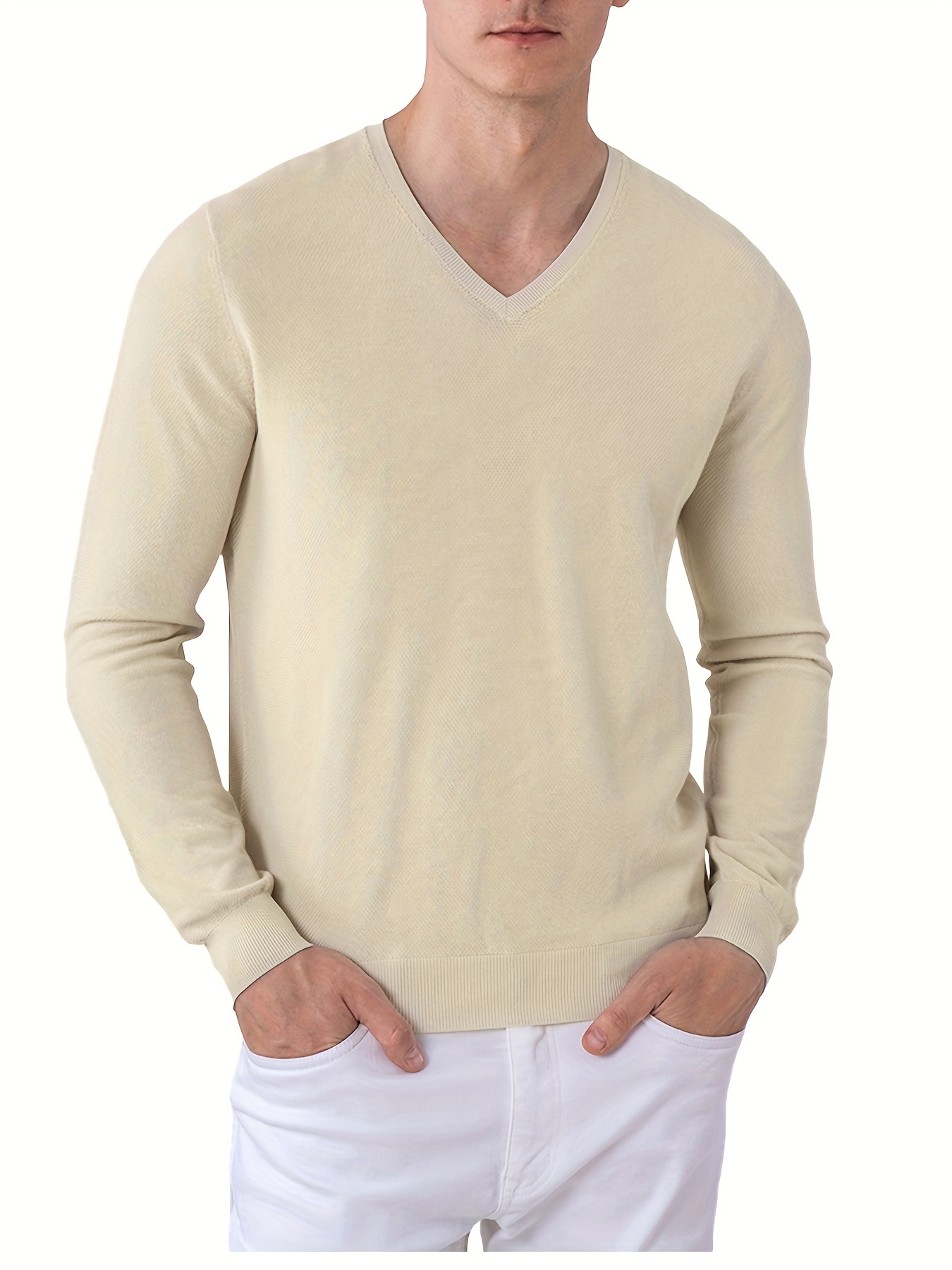 mens long sleeve solid henley tee casual v neck henley t shirt tops for men details 0