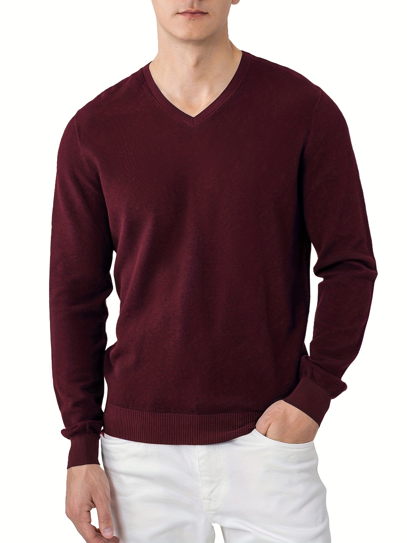 mens long sleeve solid henley tee casual v neck henley t shirt tops for men details 5