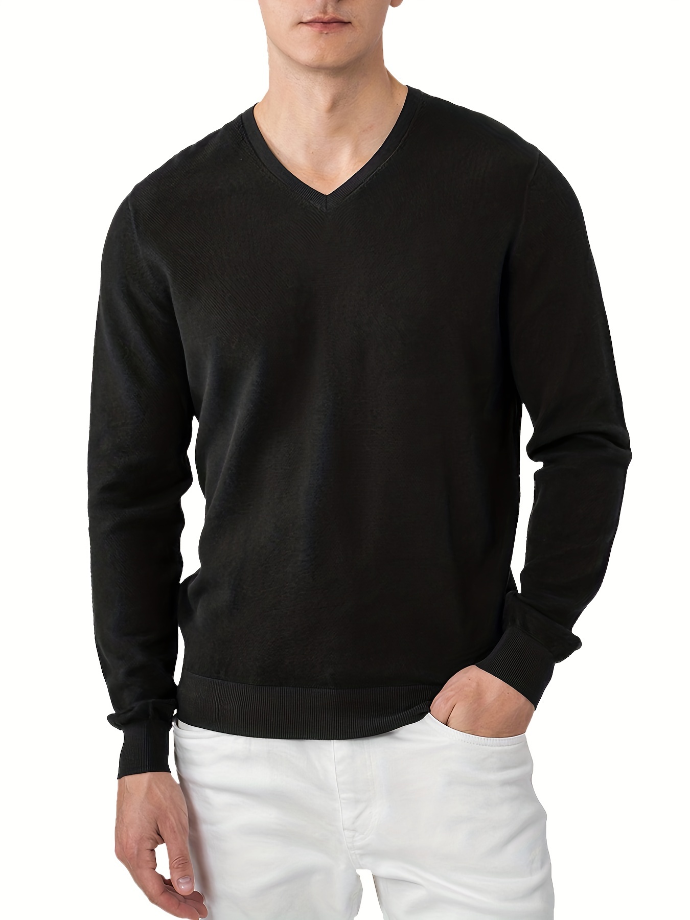 mens long sleeve solid henley tee casual v neck henley t shirt tops for men details 25