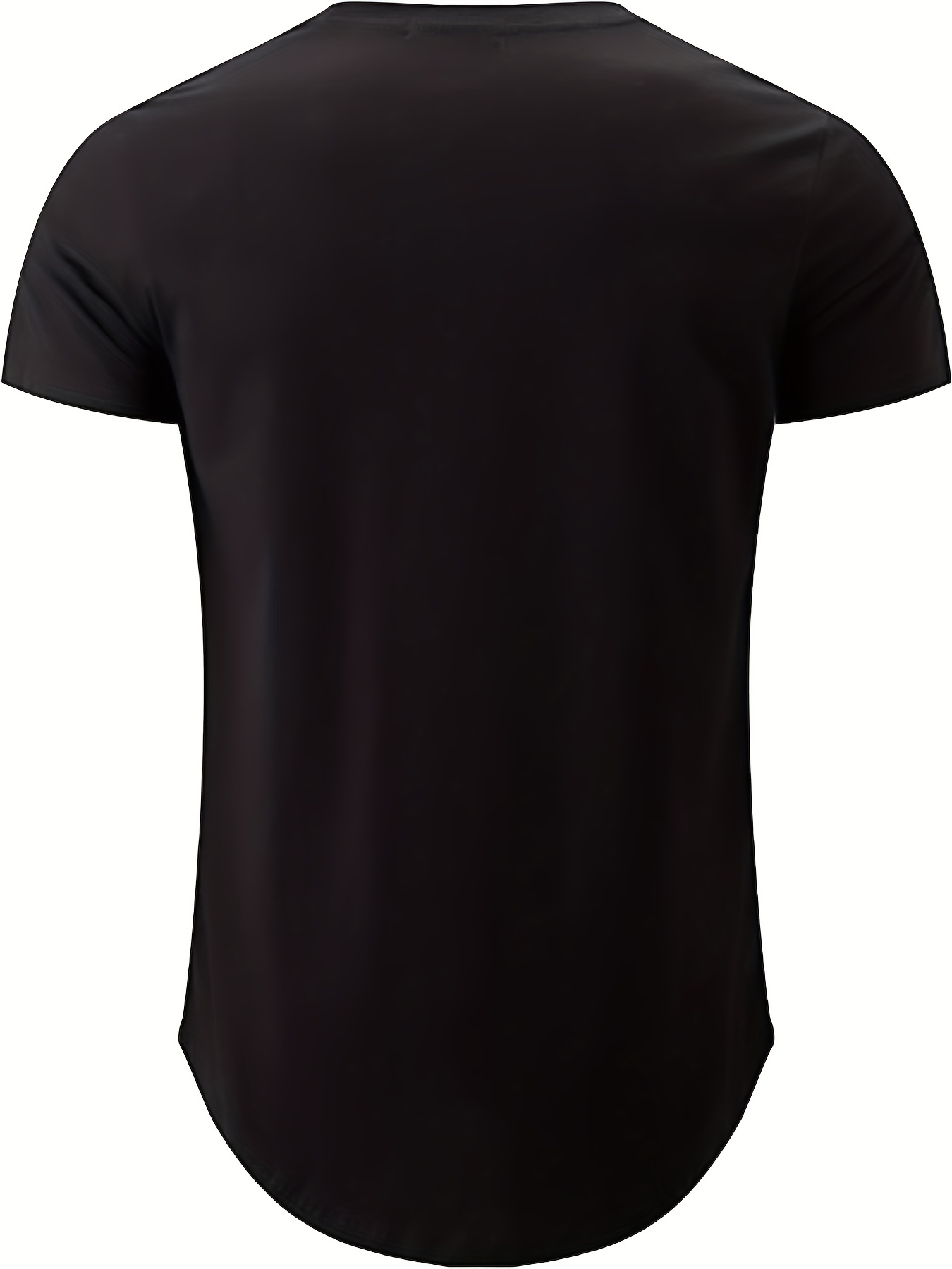 solid color mens comfy v neck medium stretch t shirt mens summer clothes mens outfits details 16