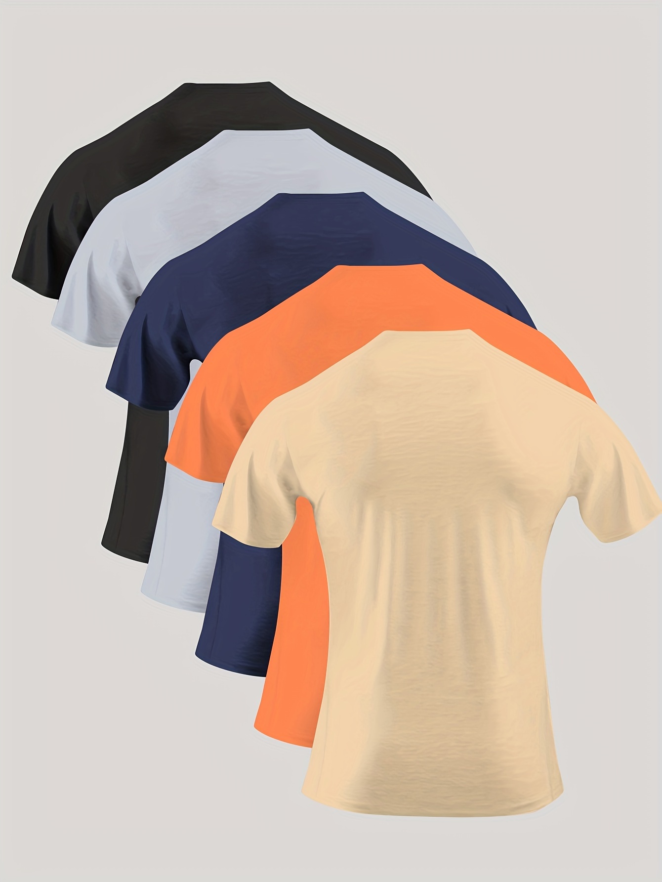 mens casual multicolor combination t shirt for summer details 0