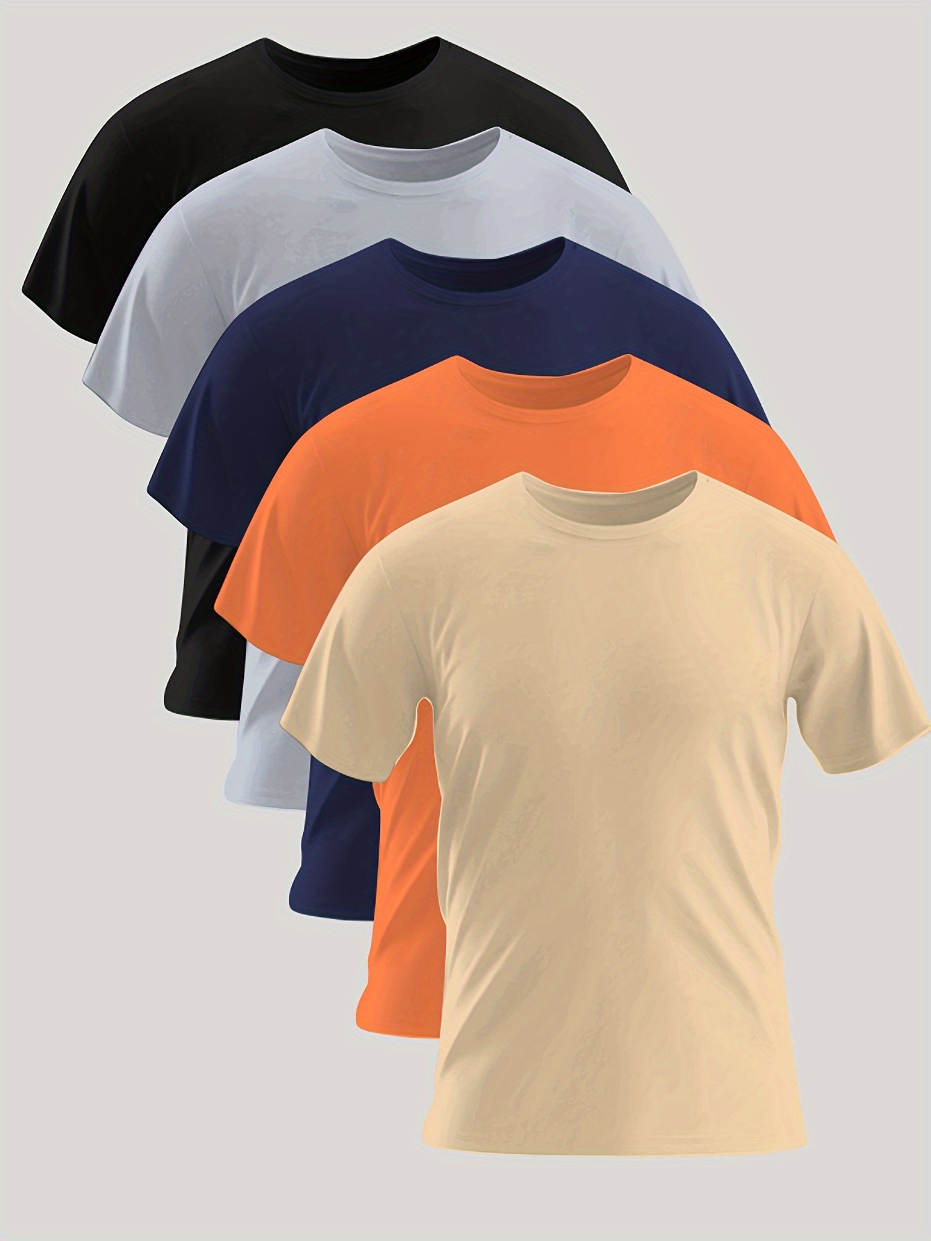 mens casual multicolor combination t shirt for summer details 1