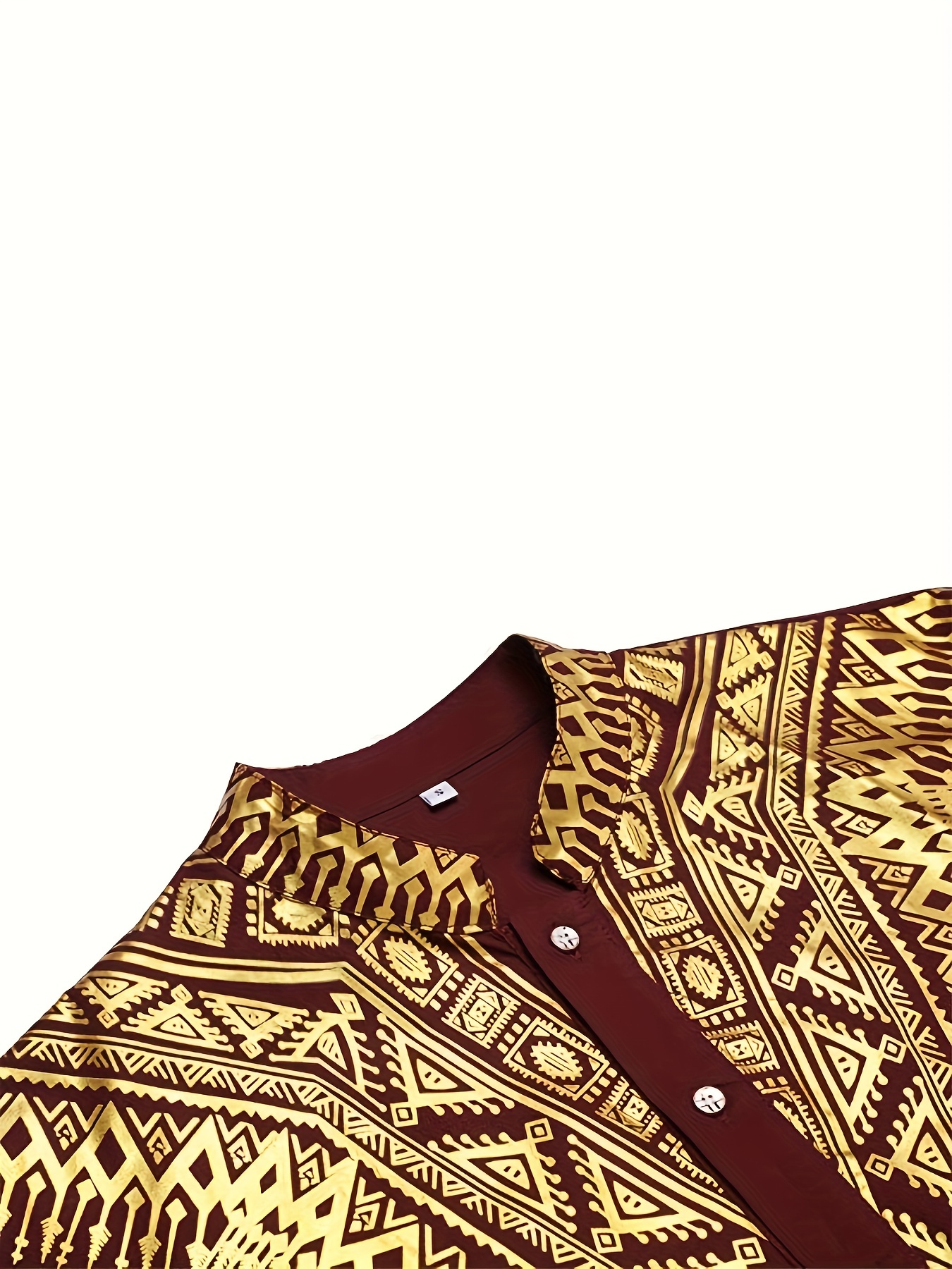 mens african 2 piece set metallic traditional suit golden pattern print mens cotton african dashiki shirt and pants outfit details 9