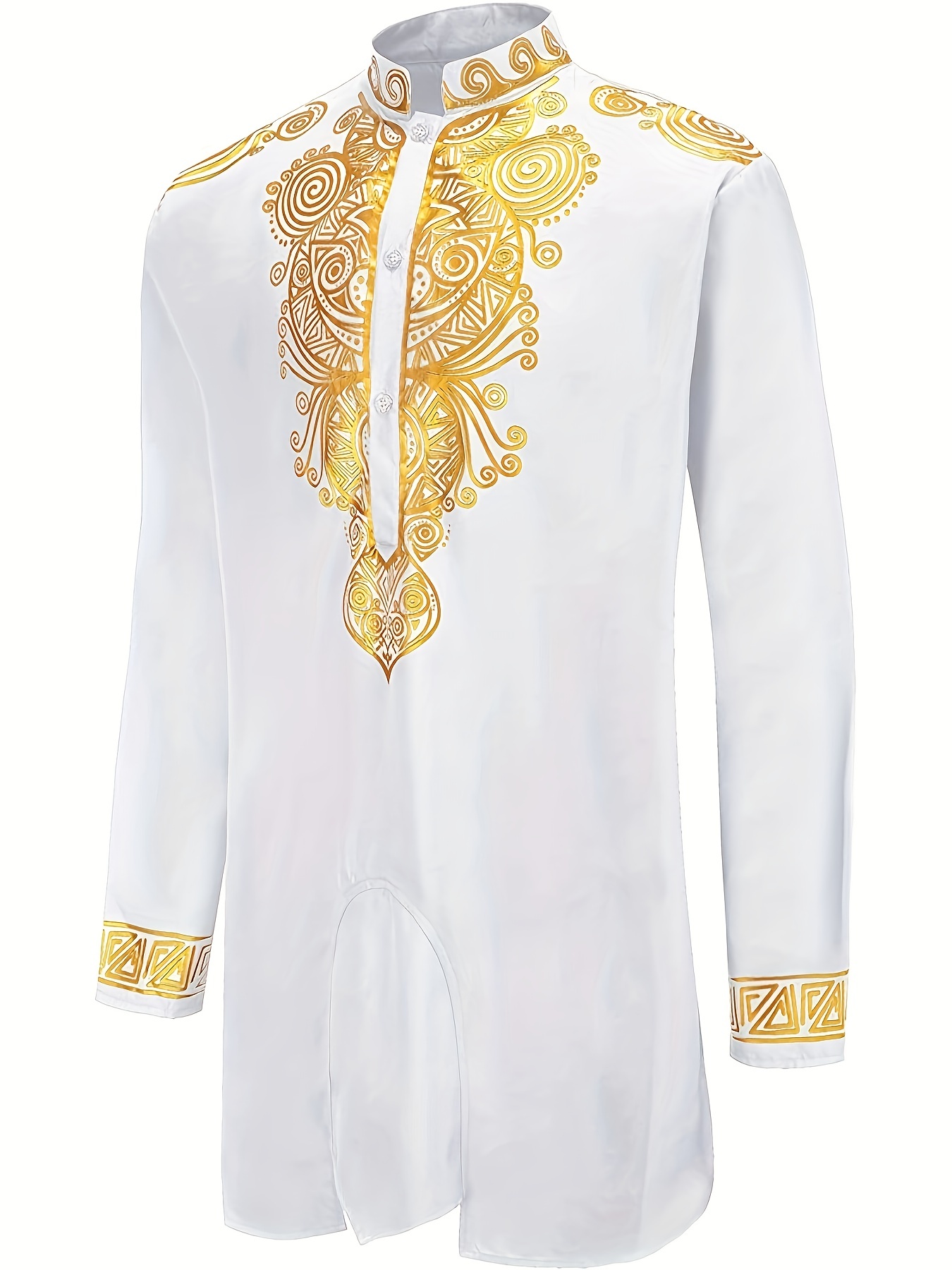 lightweight traditional gold dress shirts, dashiki for men 2 piece set long sleeve casual african suits lightweight traditional gold dress shirts details 17