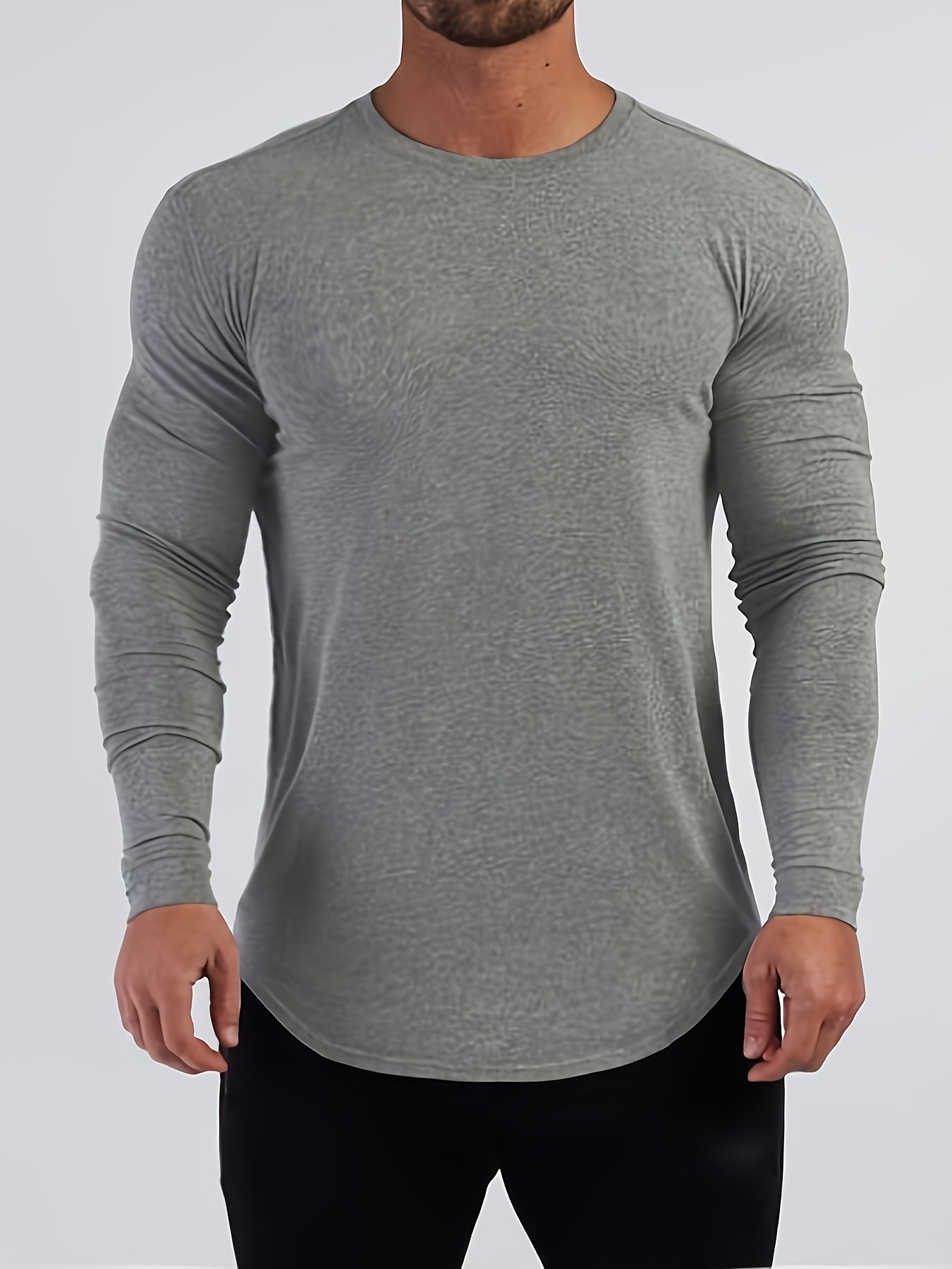 mens autumn and winter thickened warm skin friendly soft sweater skinny long sleeve warm undershirts tops details 7