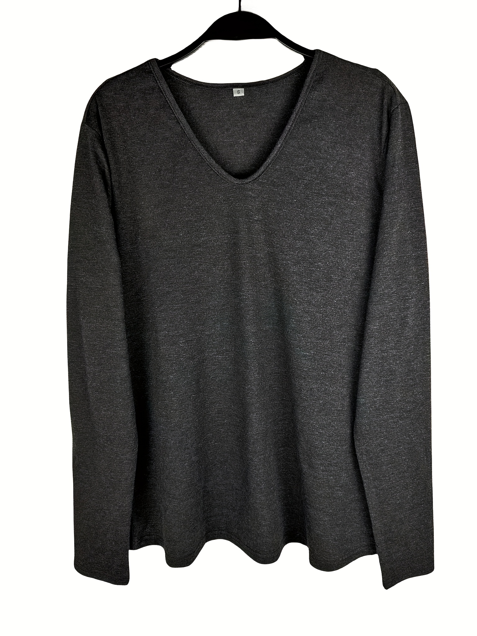 solid simple sweatshirt casual crew neck long sleeve sweatshirt womens clothing details 2